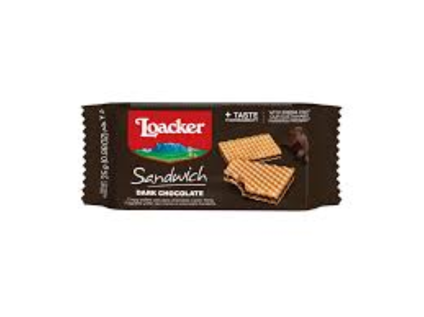 LOACKER SANDWICH WAFER DARK CHOCOLATE 25G